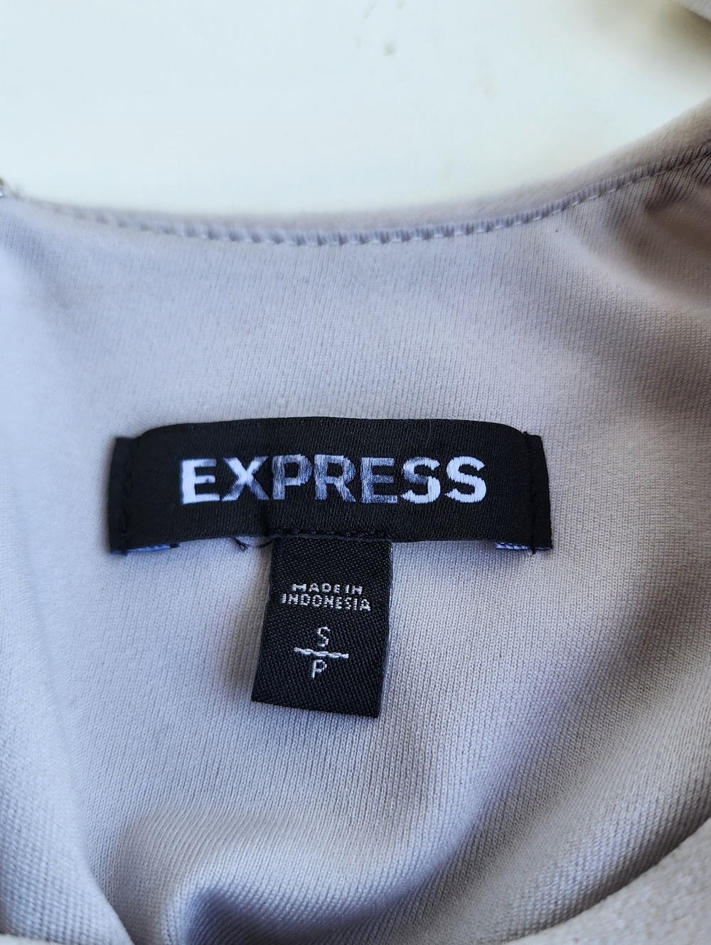 EXPRESS Womens Velvet Ruched Side Asymmetrical Midi Dress S Grey $98 - Picture 9 of 16